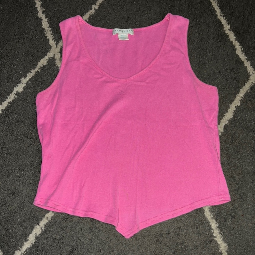 Paradox Girls Hot Pink Tank Top Size Small